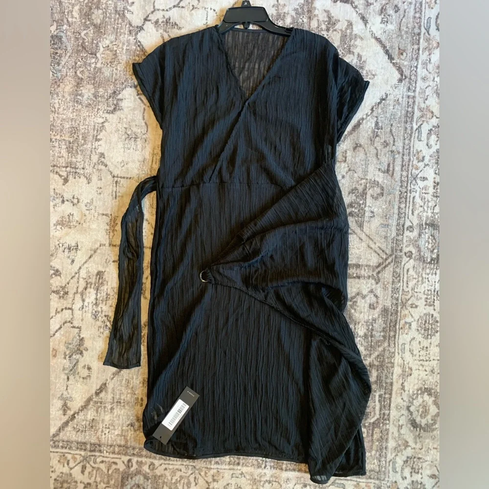 S・DEER Women's Double V Neck Dress, Formal Midi dress size large - Picture 6 of 6